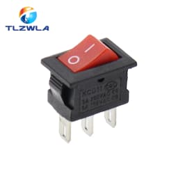 5/10PCS KCD11 Rocker Switch 10*15mm Mini Push Button Switch ON-OFF / ON-OFF-ON 2 Pins / 3 Pins 3A 250VAC / 6A 125VAC 10x15mm