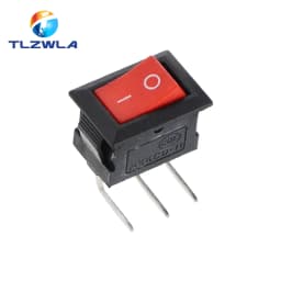 5/10PCS KCD11 Rocker Switch 10*15mm Mini Push Button Switch ON-OFF / ON-OFF-ON 2 Pins / 3 Pins 3A 250VAC / 6A 125VAC 10x15mm