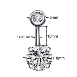 1PC Surgical Steel Navel Earring Belly Piercing Sexy Piercing Ombligo Gem Ear Piercings Navel Earring Body Jewelry Pircings
