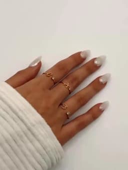 Tiny Initial Letter Rings For Women Stainless Steel A-Z Letters Adjustable Ring Female Christmas Aesthetic Jewelry bijoux femme