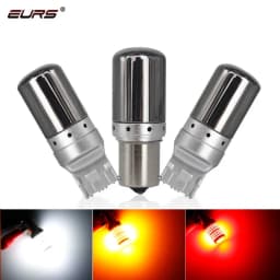 1pcs S25 Canbus 1156 BA15S P21W BAU15S PY21W 1157 7443 T20 7440 W21W LED Bulbs 3014 144smd Turn Signal Lights Brake Lamp 12V 24V