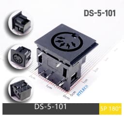 5/20 Pcs Female Din Connector Receptacle 2 3 4 5 6 7 8 9 13 Pin Circular Connector Right Angle PCB Solder Sockets Tin