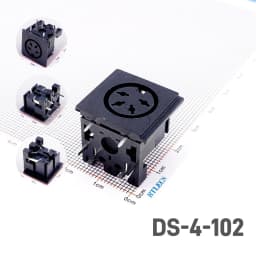 5/20 Pcs Female Din Connector Receptacle 2 3 4 5 6 7 8 9 13 Pin Circular Connector Right Angle PCB Solder Sockets Tin