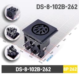 5/20 Pcs Female Din Connector Receptacle 2 3 4 5 6 7 8 9 13 Pin Circular Connector Right Angle PCB Solder Sockets Tin