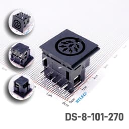 5/20 Pcs Female Din Connector Receptacle 2 3 4 5 6 7 8 9 13 Pin Circular Connector Right Angle PCB Solder Sockets Tin