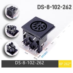 5/20 Pcs Female Din Connector Receptacle 2 3 4 5 6 7 8 9 13 Pin Circular Connector Right Angle PCB Solder Sockets Tin