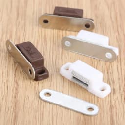 5Pcs Mini Magnetic Door Catches Kitchen Cupboard Wardrobe Cabinet Latch Catch White Brown Cabinet Hardware 27x10mm/1.06"x 0.39"