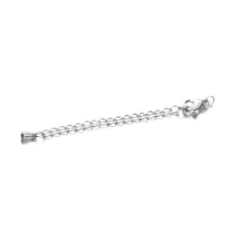 10pcs/lot Stainless Steel Extended Extension Tail Chain Lobster Clasps Connector DIY Jewelry Making Findings Bracelet Necklace