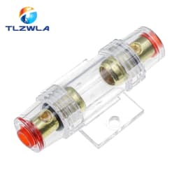 1Set 30A 40A 50A 60A 70A 80A 100A AGU 10*38MM Fuse & Holder Car Audio Refit Fuse Holder Car Stereo Audio Circuit Breaker Inline