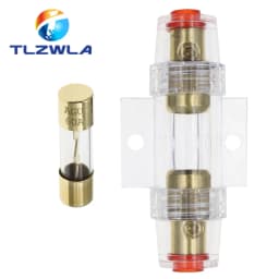 1Set 30A 40A 50A 60A 70A 80A 100A AGU 10*38MM Fuse & Holder Car Audio Refit Fuse Holder Car Stereo Audio Circuit Breaker Inline