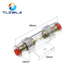 1Set 30A 40A 50A 60A 70A 80A 100A AGU 10*38MM Fuse & Holder Car Audio Refit Fuse Holder Car Stereo Audio Circuit Breaker Inline