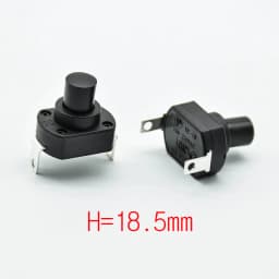 4pcs UPS switch flashlight self locking switch push button micro power switch 6A Height 13.5/15.5/18.5mm
