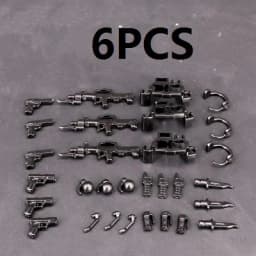 MOC Weaponry Rifle Pistol Equipment Set Guns Military Weapons Compatible Figures Building Block Brick Mini Children Toys Hobbies