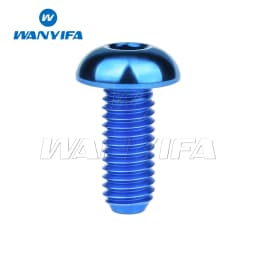 Wanyifa Titanium Ti Bolt M5x8/10/12/15/18/20/25/30mm Round Hexagon HSocket Button Head  Screw for Bicycle Bottle Cage