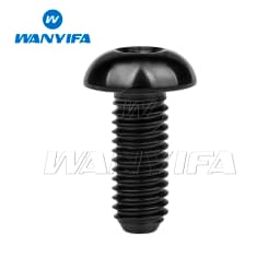 Wanyifa Titanium Ti Bolt M5x8/10/12/15/18/20/25/30mm Round Hexagon HSocket Button Head  Screw for Bicycle Bottle Cage
