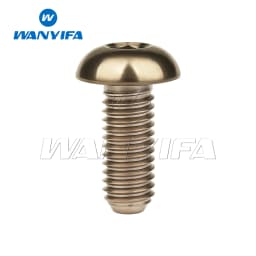 Wanyifa Titanium Ti Bolt M5x8/10/12/15/18/20/25/30mm Round Hexagon HSocket Button Head  Screw for Bicycle Bottle Cage