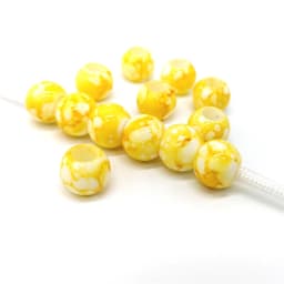 12mm Big Hole Round Beads for Jewelry Making Acrylic Beads Multicolor Loose Bead Jewelry DIY Accessory # 20pcs/lot