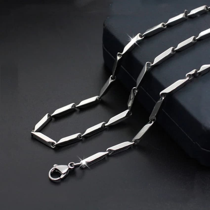 Fashion High-end New Titanium Steel Necklace Melon Chain Stainless Steel Chain Men And Women Fashion Necklace Gift Hot Sale
