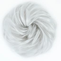 Azqueen Synthetic Messy Bun Chignon Donut Gary Brown Color Hair Bun Pad Elastic Hair Rope Rubber Band Hair Extensions