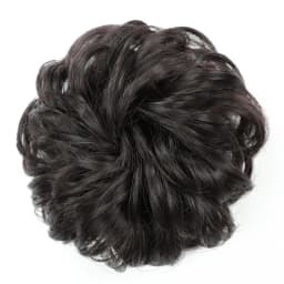 Azqueen Synthetic Messy Bun Chignon Donut Gary Brown Color Hair Bun Pad Elastic Hair Rope Rubber Band Hair Extensions