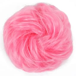 Azqueen Synthetic Messy Bun Chignon Donut Gary Brown Color Hair Bun Pad Elastic Hair Rope Rubber Band Hair Extensions