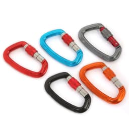 Outdoor Professional Rock Climbing Carabiner 25kN Lock D-shape Safety Buckle For Keys Tools Equipment