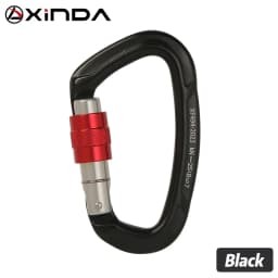 Outdoor Professional Rock Climbing Carabiner 25kN Lock D-shape Safety Buckle For Keys Tools Equipment
