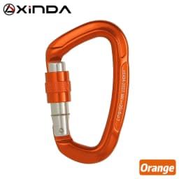 Outdoor Professional Rock Climbing Carabiner 25kN Lock D-shape Safety Buckle For Keys Tools Equipment