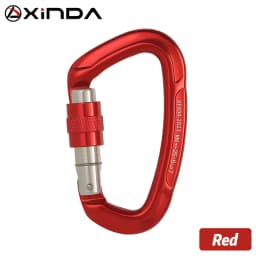 Outdoor Professional Rock Climbing Carabiner 25kN Lock D-shape Safety Buckle For Keys Tools Equipment