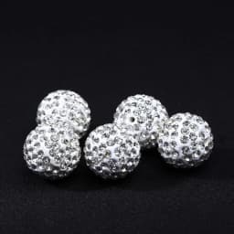 10mm 19 Colors Czech Crystal Rhinestones Pave Clay Round Disco Ball Loose Spacer Beads Bracelet Necklace Earring Making 10pcs/lo