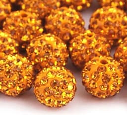 10mm 19 Colors Czech Crystal Rhinestones Pave Clay Round Disco Ball Loose Spacer Beads Bracelet Necklace Earring Making 10pcs/lo