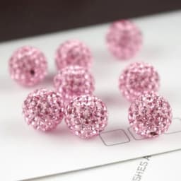 10mm 19 Colors Czech Crystal Rhinestones Pave Clay Round Disco Ball Loose Spacer Beads Bracelet Necklace Earring Making 10pcs/lo