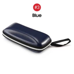VIVIBEE Men Black PU Leather Sunglasses Case Zipper Waterproof Sun Glasses Eyewear Storage Men Eyeglasses Genuine Spectacle Box