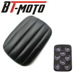 Motorcycle 8 Suction Cup Rear Pillion Passenger Pad Seat Fits For Bobber Chopper Sportster Softail Touring XL 883 1200 Universal