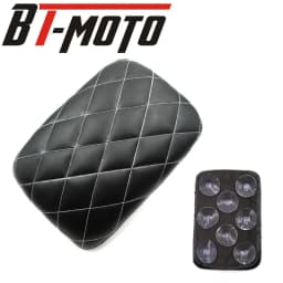 Motorcycle 8 Suction Cup Rear Pillion Passenger Pad Seat Fits For Bobber Chopper Sportster Softail Touring XL 883 1200 Universal