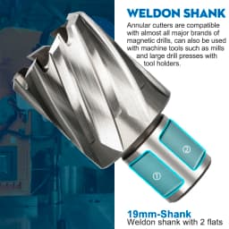 CMCP 1pc 6-60mm High Speed Steel Metal Core Drill Bit Annular Cutter Hollow Drill Bit Hole Opener Hole Saw Metal Drilling Tools
