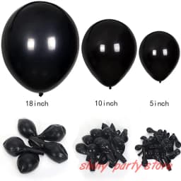 5-36inch Black Latex Balloons Wedding Birthday Party Baby Shower Christmas Balloon Arch Decorative Balloons for Party Decor