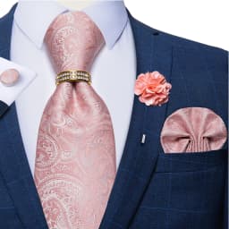 8cm Men Tie White Solid Necktie Men's Formal Wedding Party Ties Cufflinks Hanky Flower Brooch Set Men Gift Corbatas DiBanGu