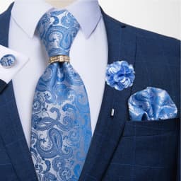 8cm Men Tie White Solid Necktie Men's Formal Wedding Party Ties Cufflinks Hanky Flower Brooch Set Men Gift Corbatas DiBanGu