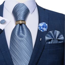 8cm Men Tie White Solid Necktie Men's Formal Wedding Party Ties Cufflinks Hanky Flower Brooch Set Men Gift Corbatas DiBanGu