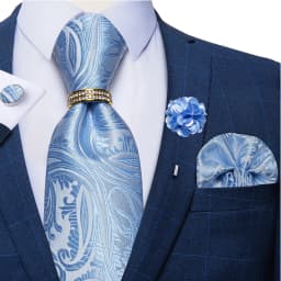 8cm Men Tie White Solid Necktie Men's Formal Wedding Party Ties Cufflinks Hanky Flower Brooch Set Men Gift Corbatas DiBanGu