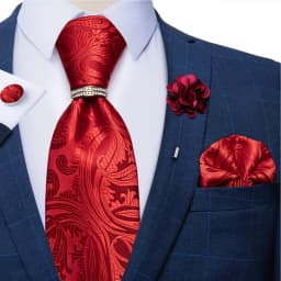 8cm Men Tie White Solid Necktie Men's Formal Wedding Party Ties Cufflinks Hanky Flower Brooch Set Men Gift Corbatas DiBanGu