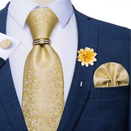 8cm Men Tie White Solid Necktie Men's Formal Wedding Party Ties Cufflinks Hanky Flower Brooch Set Men Gift Corbatas DiBanGu