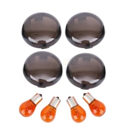 Motorcycle Black Turn Signal Light Lens Cover Light Blub For Harley Sportster 883 1200 XL 72 48 XL1200