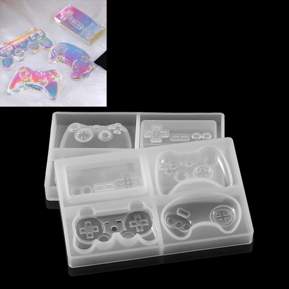 1pcs Video Game Controller Resin Molds Gamepad Game Controller Epoxy Mould Silicone Resin Mold For Diy Jewelry Making Findings