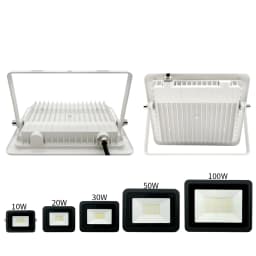 LED Floodlight 10W 20W 30W 50W 100W Flood Light 220V Waterproof IP68 Outdoor Wall Garden Spotlight Reflector Foco Lamp