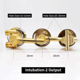 New Triple Handle Thermostatic Brass Shower Faucet Shower Room Auto Thermostatic Control Valve Mixer Tap 2/3/4/5 Way Diverter