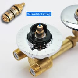 New Triple Handle Thermostatic Brass Shower Faucet Shower Room Auto Thermostatic Control Valve Mixer Tap 2/3/4/5 Way Diverter
