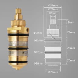 New Triple Handle Thermostatic Brass Shower Faucet Shower Room Auto Thermostatic Control Valve Mixer Tap 2/3/4/5 Way Diverter