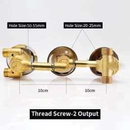 New Triple Handle Thermostatic Brass Shower Faucet Shower Room Auto Thermostatic Control Valve Mixer Tap 2/3/4/5 Way Diverter